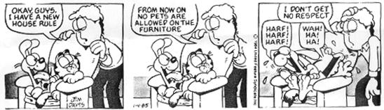 [A harf-related Garfield cartoon]
